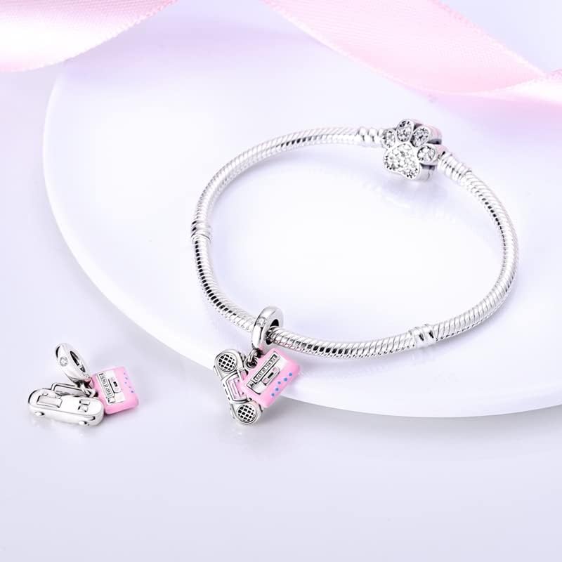 CYCUFF Store 925 Sterling Silver Charms Suitable for Charm Necklaces, Bracelet Pendants Beads Jewellery Gift for Women Family Friends - Image 2